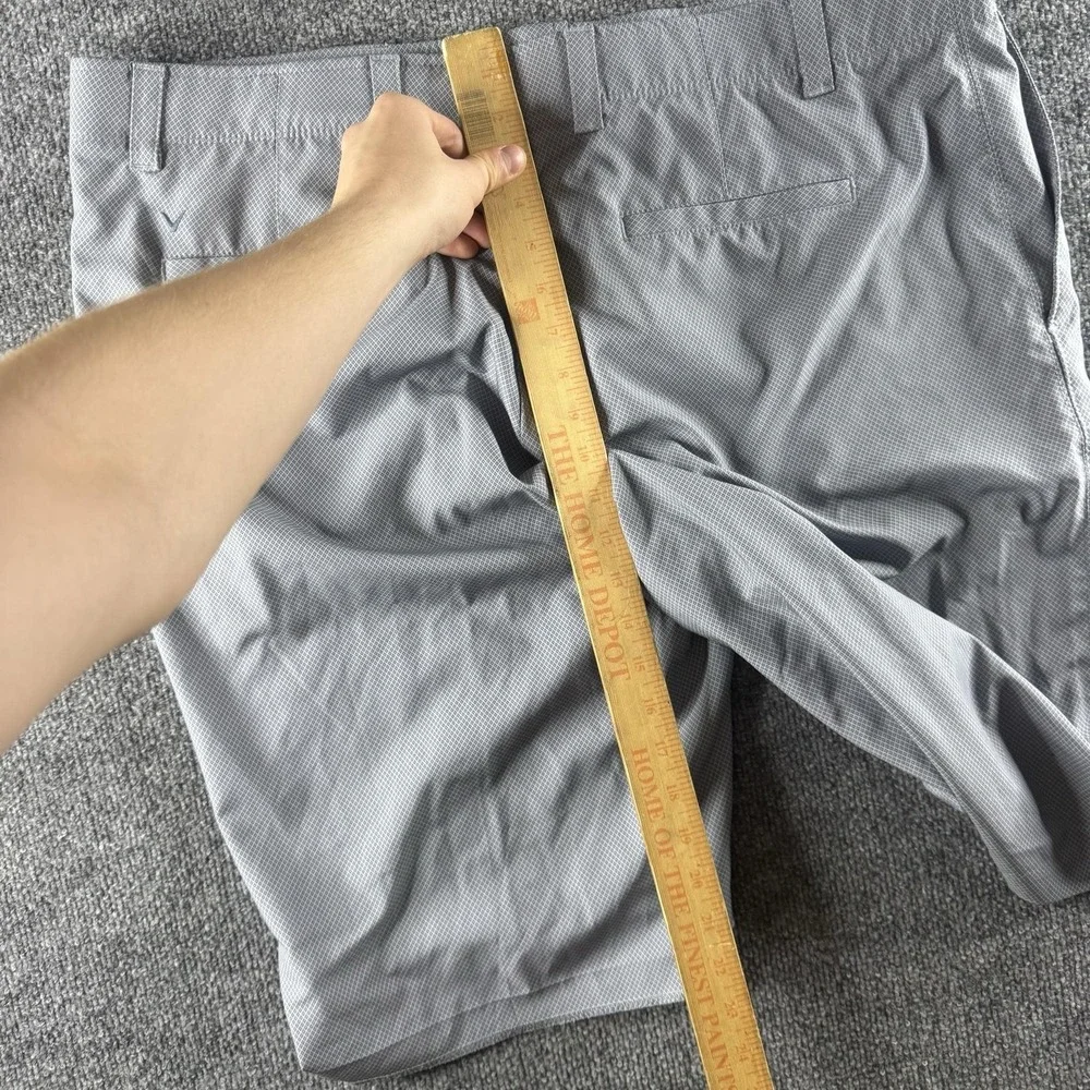 Callaway Shorts Mens 42 Gray Golf Geometric Pockets Big Tall Stretch Performance